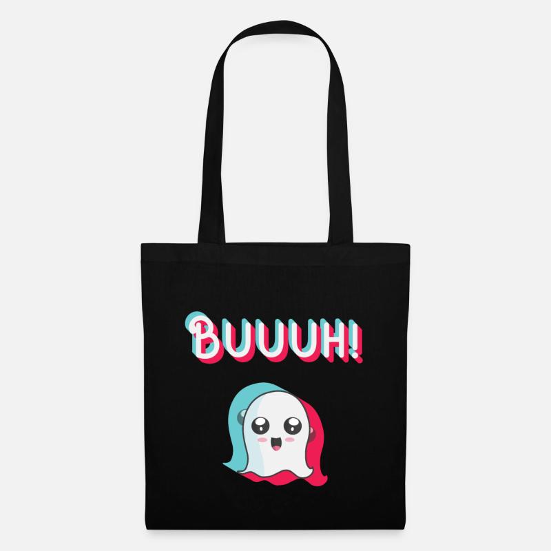 tiktok Geist, Halloween Trend - Stoffbeutel - Schwarz