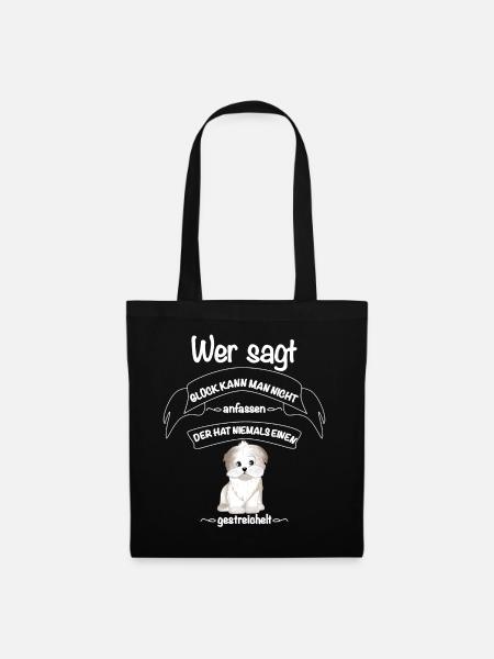 Bolonka Tshirt Bolonka Zwetna Hund Shirt T-Shirt - Stoffbeutel - Schwarz