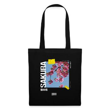 Sakura - Stoffbeutel - Schwarz - Vorne