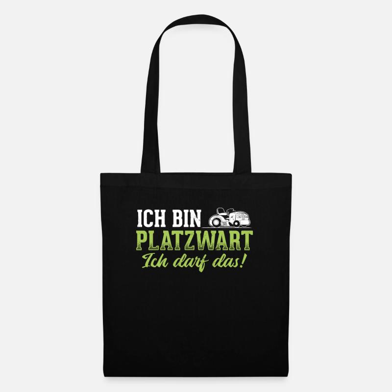 Platzwart Sprüche - Stoffbeutel - Schwarz