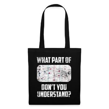Entraîneur de hockey sur glace cadeau - Sac en tissu - noir - Devant