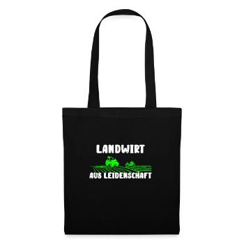 Landwirt aus Leidenschaft - Stoffbeutel - Schwarz - Vorne