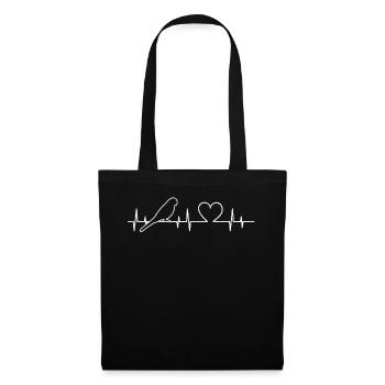 Budgie Heartbeat Budgie Owner Pul - Tote Bag - black - Front