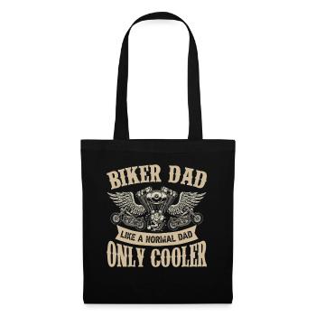 Moto père cadeau de la fête des pères - Sac en tissu - noir - Devant