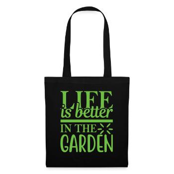 Jardinage jardinage jardinier jardinier - Sac en tissu - noir - Devant