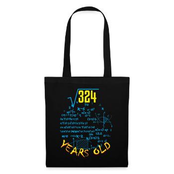18 ans - Sac en tissu - noir - Devant