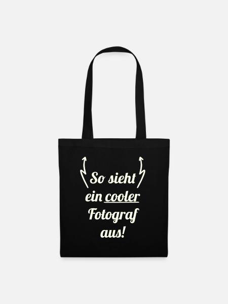Fotograf - Stoffbeutel - Schwarz