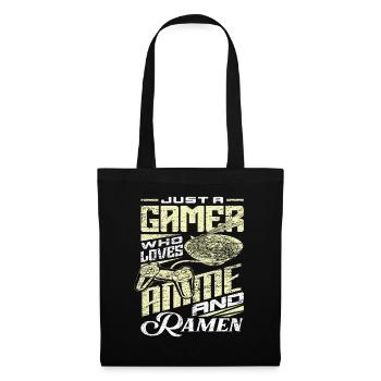 Jeux de joueurs animés - Sac en tissu - noir - Devant