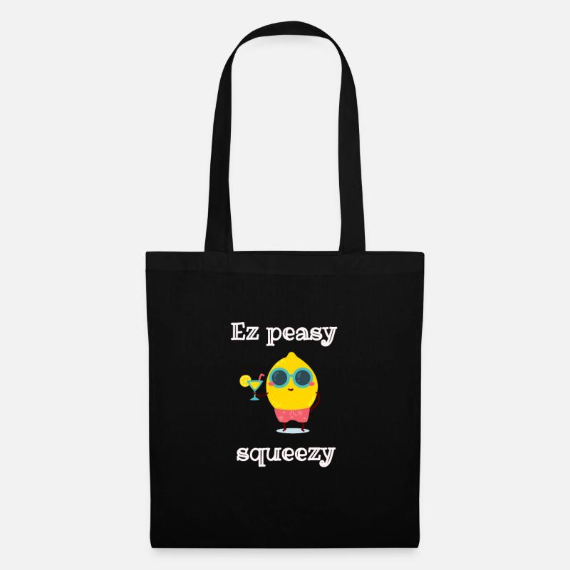 Ez Peasy Lemon Squeezy - Tote Bag - black