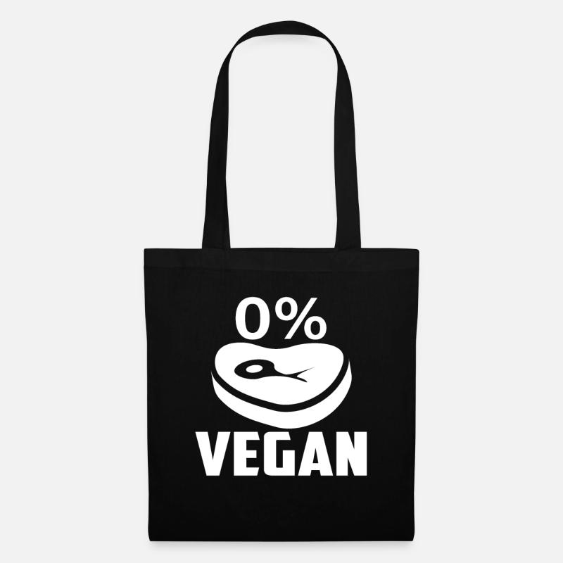 Anti Vegan - Stoffbeutel - Schwarz