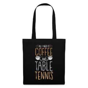 tennis de table raquette de tennis de table joueur de tennis de table - Sac en tissu - noir - Devant