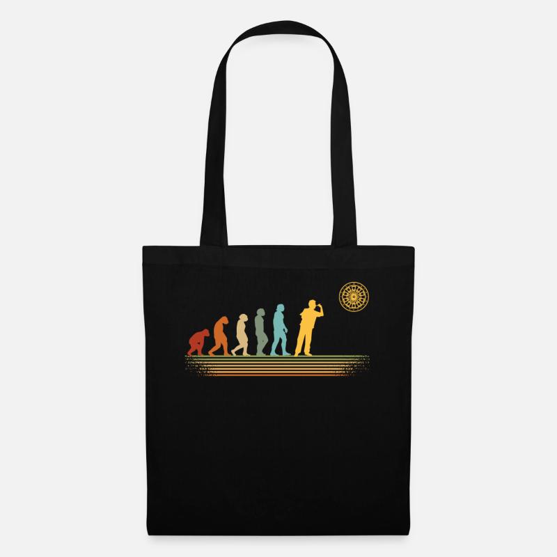 Darts vintage dartboard evolution darts - Tote Bag - black