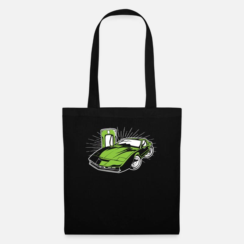 Elektroauto - Stoffbeutel - Schwarz