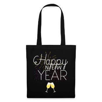 Happy New Year Celebration - Stoffbeutel - Schwarz - Vorne