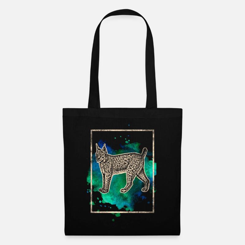 Luchs - Stoffbeutel - Schwarz