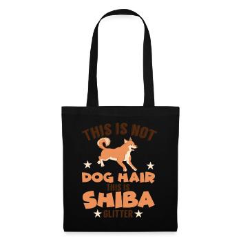Shiba Inu glitter Akita dog holder - Tote Bag - black - Front