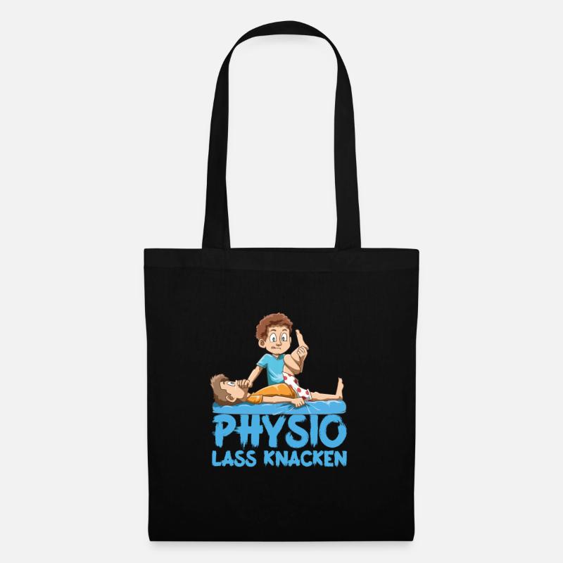 Physio lass knacken Physiotherapeut - Stoffbeutel - Schwarz