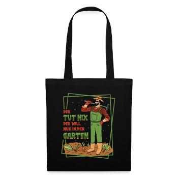Garten Gärtnerin Gartenarbei Pflanzen Geschenk - Stoffbeutel - Schwarz - Vorne