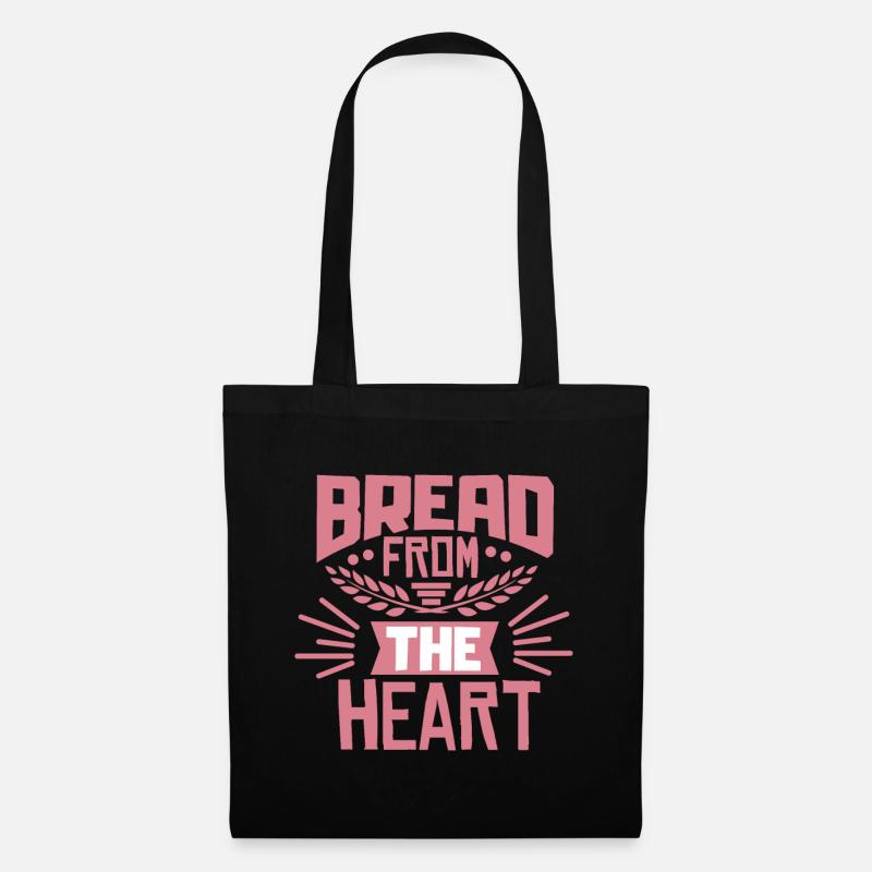 Brot Backen - Stoffbeutel - Schwarz