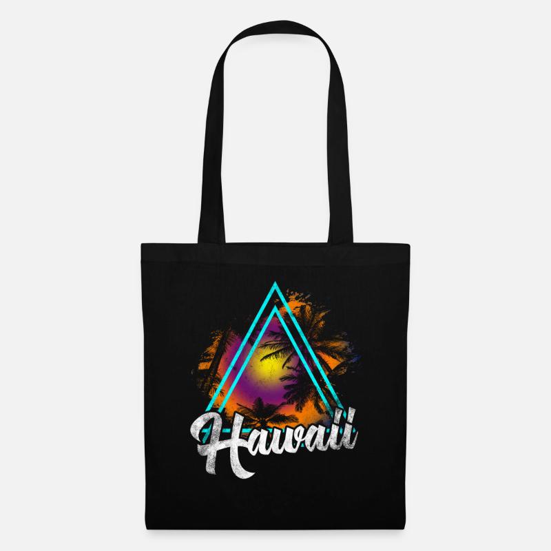 Hawaii - Stoffbeutel - Schwarz