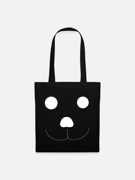 Der Teddybär - Stoffbeutel - Schwarz