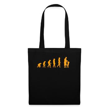 Papa Evolution Yellow - Tote Bag - black - Front