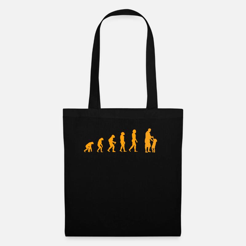 Papa Evolution Jaune - Sac en tissu - noir