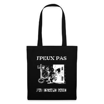 J'peux pas j'ai escape game - Sac en tissu - noir - Devant