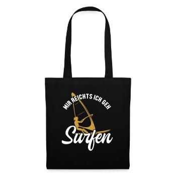 Mir reichts ich geh Surfen Surfer Water Sports - Tote Bag - black - Front