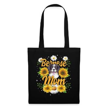 Bernese mom Shirt Bernese Mountain Dog Mom Cute - Tote Bag - black - Front