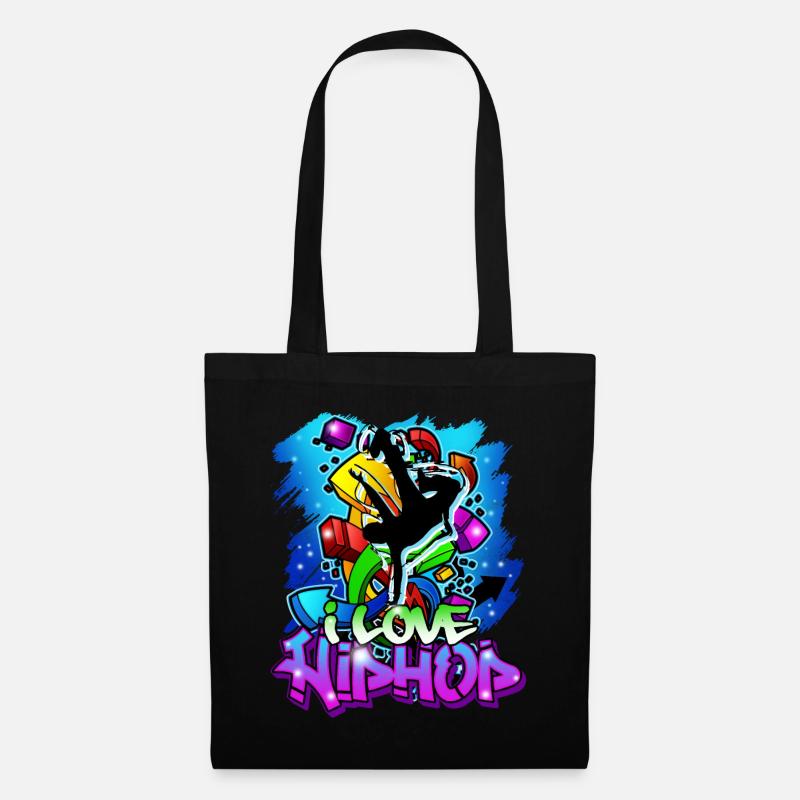 Hip Hop Streetdance Breakdance Freestyle Geschenk - Stoffbeutel - Schwarz