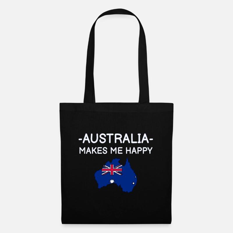 Australien - Stoffbeutel - Schwarz