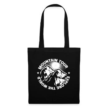 Mountains Mountain Sports Mountaineering Mountaineering Mountain - Tote Bag - black - Front