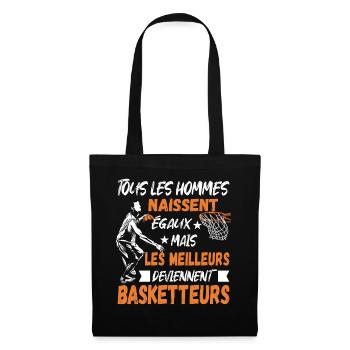 Basketteurs Cadeau pour Basketteur Humour - Sac en tissu - noir - Devant