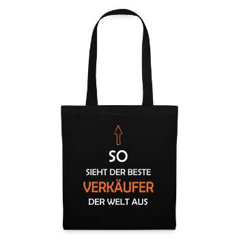 So Sieht Der Beste Verkäufer Der Welt Aus - Stoffbeutel - Schwarz - Vorne