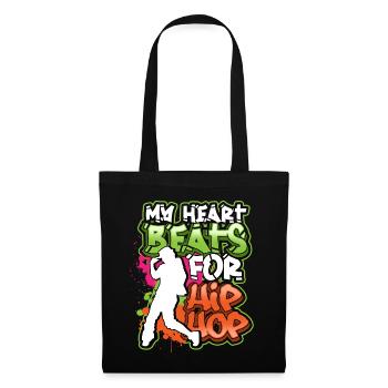 Street dance hip hop rap dancing techno bboy mc - Tote Bag - black - Front