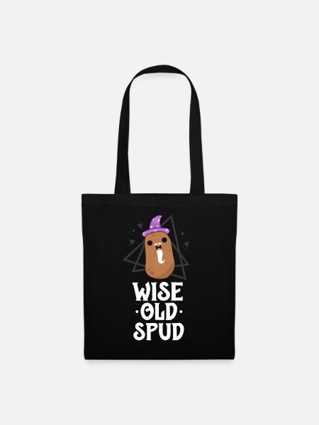 Potato Shirts For Men Funny Gifts for Grandpa - Tote Bag - black