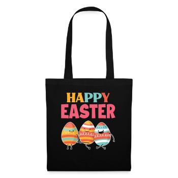 Ostern Heiliges Osterfest - Stoffbeutel - Schwarz - Vorne