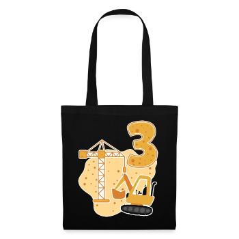 3rd birthday gift - Tote Bag - black - Front