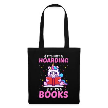 Licorne Amant, Ce n’est pas thésaurisation si c’est des livres - Sac en tissu - noir - Devant