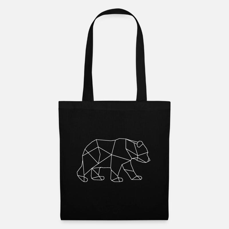 Bear polar bear - Tote Bag - black