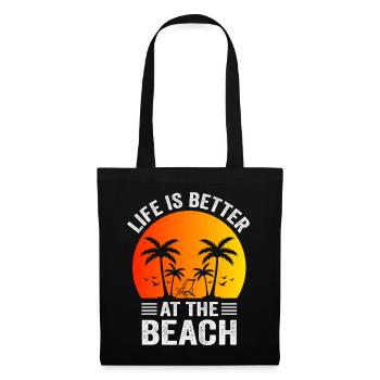 Life is Better at the Beach - Tote Bag - black - Front
