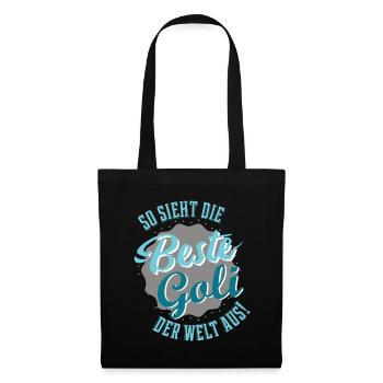 Goli Taufgoli Geschenk Firmgoli Beste Goli Patin - Stoffbeutel - Schwarz - Vorne