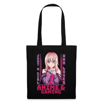 Manga Anime Gift -Anime & Video Gaming Girls - Tote Bag - black - Front