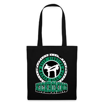 Kickboxing Kick Boxing Vintage Gift Idea - Tote Bag - black - Front