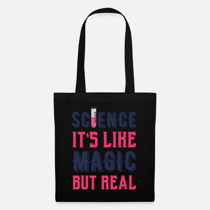 Wissenschaft - Science its like magic but real - Stoffbeutel - Schwarz