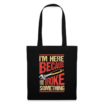 Car Car Mechanic Profession Funny Saying Gift - Tote Bag - black - Front
