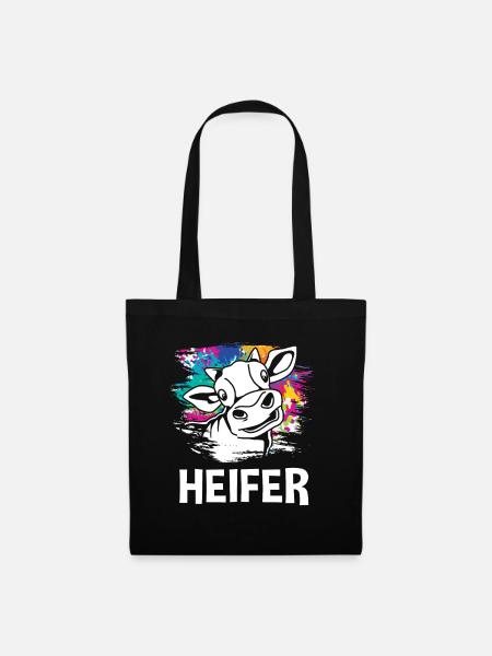 Kühe - Stoffbeutel - Schwarz
