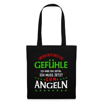 Fishing Fishing Fishing Fishing Fishing Fishing Angel Gift - Tote Bag - black - Front
