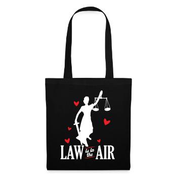 Law is in the Air funny lawyer - Tote Bag - black - Front